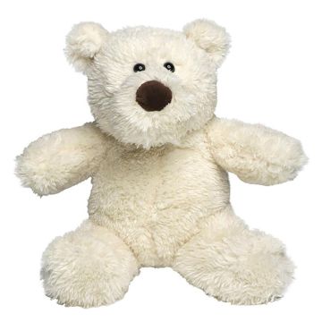 Peluche Ours Blanc Cassé 20 cm Personnalisable