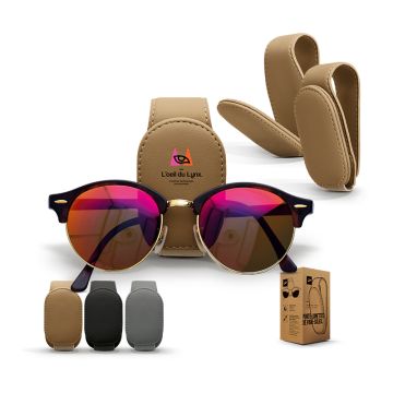 Support lunette pour pare-soleil de voiture