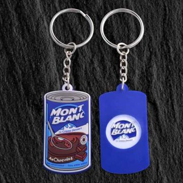 Porte-Clés PVC Souple et Jeton Métal à Marquer