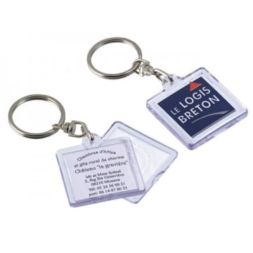 Porte-Clés à Marquer Transparent Porte-Étiquette