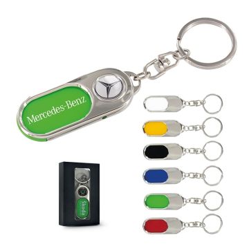 Porte-Clés Métal à Personnaliser + Insert Plastique