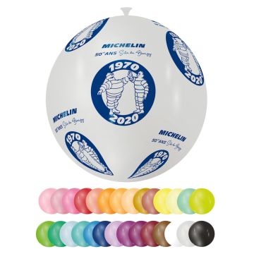 Ballon géant 80 cm couleurs métalliques et nacrées