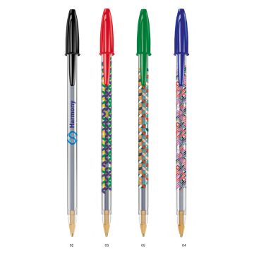 Stylo à bille BIC Cristal Expression Quadri 360°