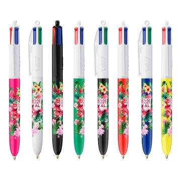 Stylo à bille Publicitaire BIC 4 couleurs quadri 360°