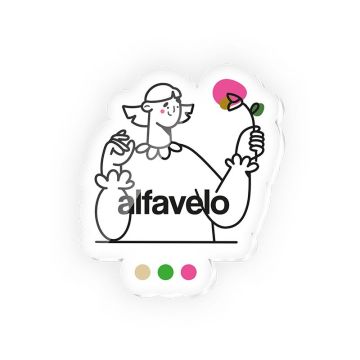 Badge plastique 40 cm² (pmma) avec aimant