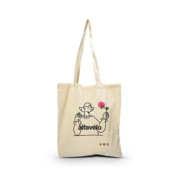 Tote bag publicitaire coton biodégradable 42x38 cm en 120 g/m²