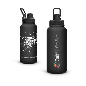 Bouteille gourde isotherme double-paroi finition soft touch 1 l
