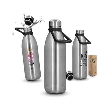Grande Gourde Publicitaire 1,5L isotherme Inox