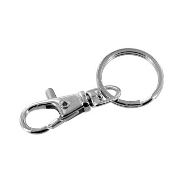 Porte-clés mousqueton métal