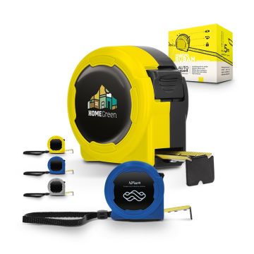 Mètre ruban personnalisable jaune 5 mètres