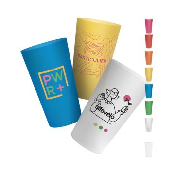 Grand Gobelet publicitaire réutilisable Fabriqué en FRANCE - 50 cl