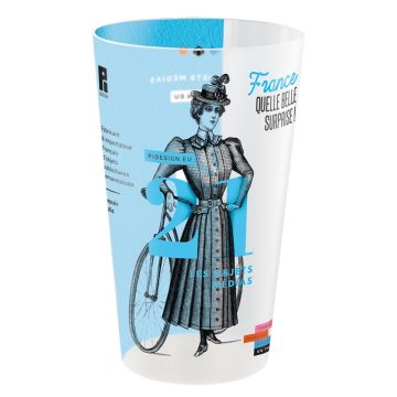 Grand Gobelet publicitaire réutilisable Fabriqué en FRANCE 50 cl avec marquage quadri total