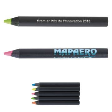 Mini Crayon Bois Prestige Black Mine Fluo