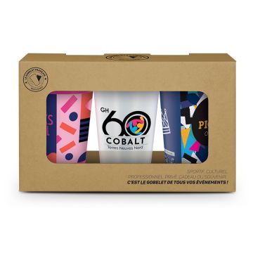 Boite carton avec fenetre pour 3 ou 6 picup30 - montage compris