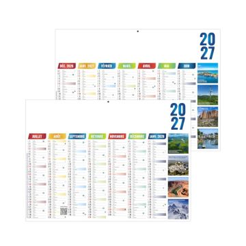 Calendrier bancaire 2027 Publicitaire souple Alexandre