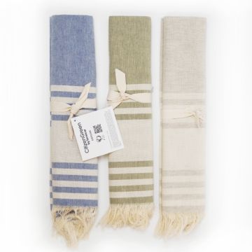 Fouta publicitaire polycoton SANDY 150g/m²  140 x 70 cm