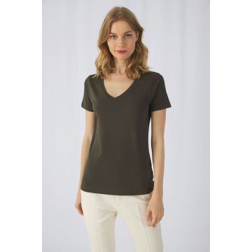 T-shirt publicitaire Organic col V Femme
