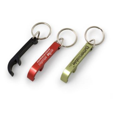 Porte-Clés Décapsuleur Aluminium 55 mm pour Entreprises