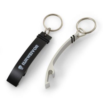 Porte-Clés Décapsuleur Aluminium 80 mm à Marquer
