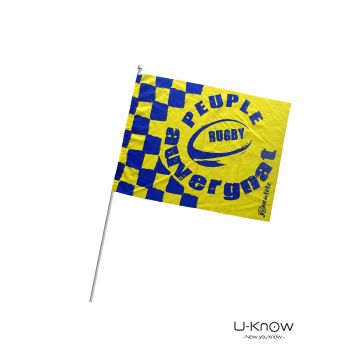 Drapeau de supporter publicitaire 21 x 15 cm