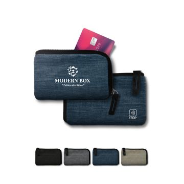 Porte-monnaie porte-carte de crédit anti rfid en rPET