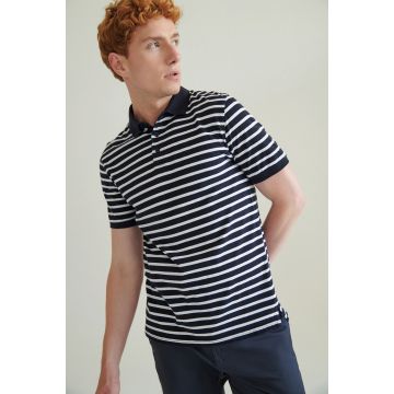 Polo publicitaire jersey à rayures