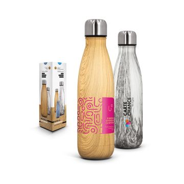 Bouteille gourde isotherme double-paroi inox 500 ml