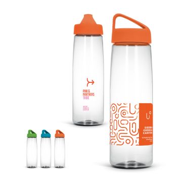 Bouteille gourde publicitaire 830 ml transparente en Tritan