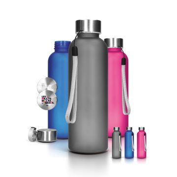 Bouteille gourde translucide en rPET 570 ml 