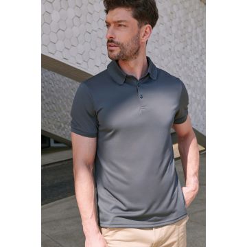 Polo publicitaire homme polyester recyclé