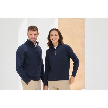 Sweat-shirt corporate col zippé unisexe Henbury