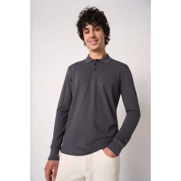 Polo piqué pub manches longues homme 180 g - 1er prix