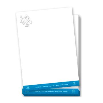 Tête de Lettre avec Gaufrage