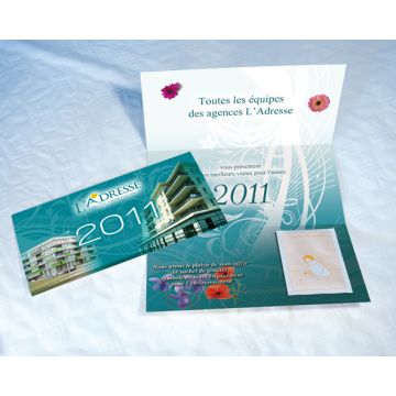 Carte Personnalisé 3 Volets avec Sachet de graines