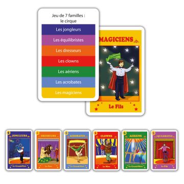 Jeu 7 Familles Goodies "Le Cirque"