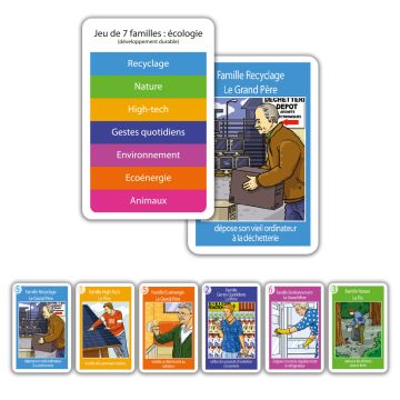 Jeu 7 Familles Personnalisable "Ecologie (Développement durable)"