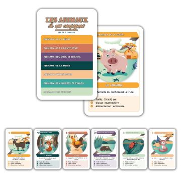 Jeu 7 Familles "Les animaux de nos campagnes 2"
