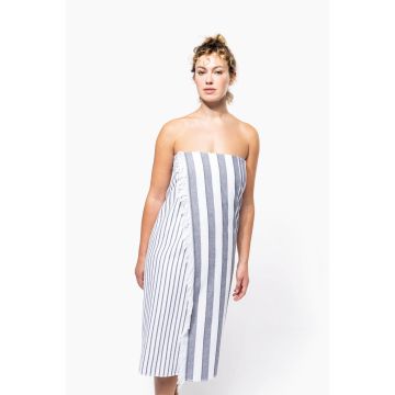 Fouta personnalisé Rayée avec Franges