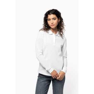 Polo publicitaire piqué manches longues Bio180 femme