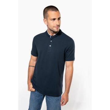 Polo à broder Col Mao Manches Courtes Homme