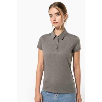 Polo à broder Jersey Manches Courtes Femme