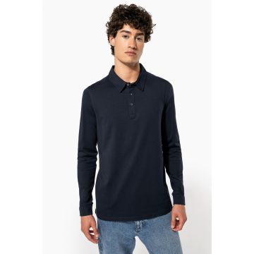 Polo à broder Jersey Manches Longues Homme