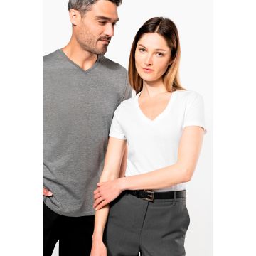 T-Shirt Personnalisé Supima Col V Manches Courtes Homme