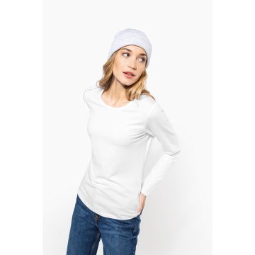 T-Shirt Publicitaire Col Rond Manches Longues Femme