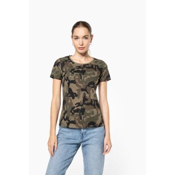 T-Shirt Publicitaire Camo Manches Courtes Femme