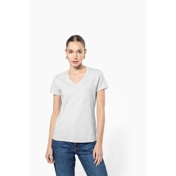 Tee shirt personnalisé Col V Manches Courtes Femme