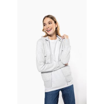 Sweat-shirt personnalisable zippé capuche femme