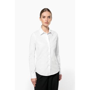Chemise popeline manches longues femme