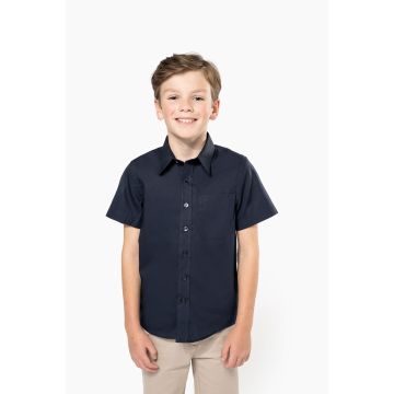 Chemise à broder Popeline Manches Courtes Enfant