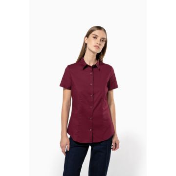 Chemise à broder Coton - Élasthanne Manches Courtes Femme